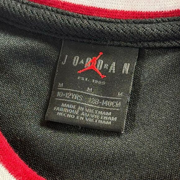 Jordan Black and Red Basketball Sleeveless Jersey Dress 23 - Kids M / 10-12 - Picture 5 of 8